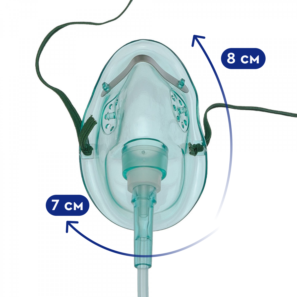 Маска кислородная с трубкой кислородной соединительной, S  от интернет-магазина trimm.store
